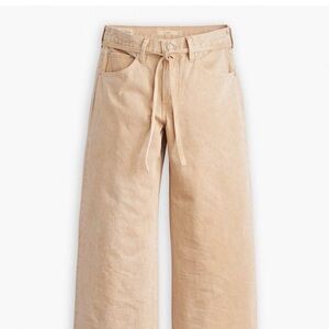 Levi's Tan Denim Wide Leg Pants